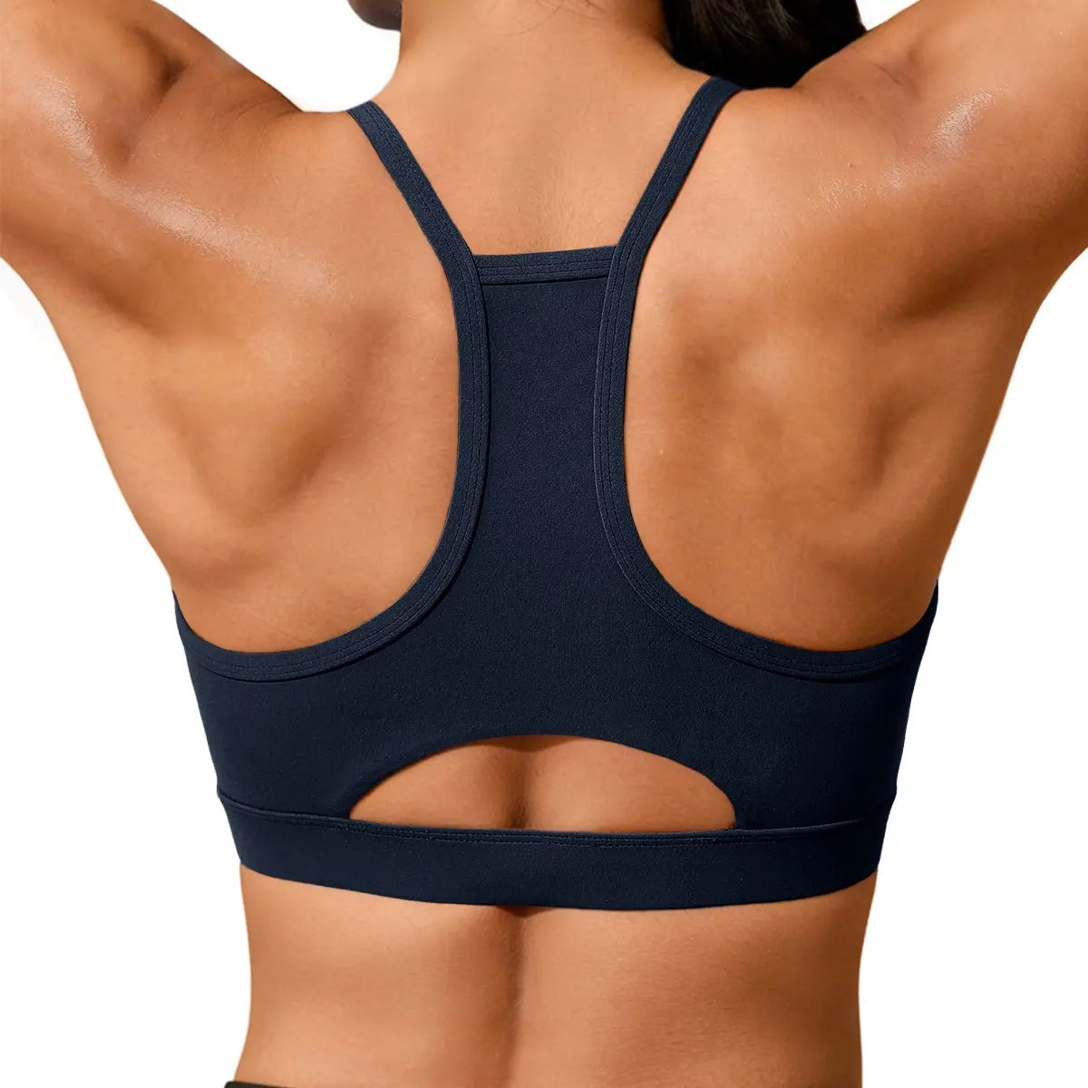 Aoysky Women'S Buttery Soft Racerback Padded Wireless Sports Bra - Built-In Bra Crop Top for Yoga, Gym Workouts